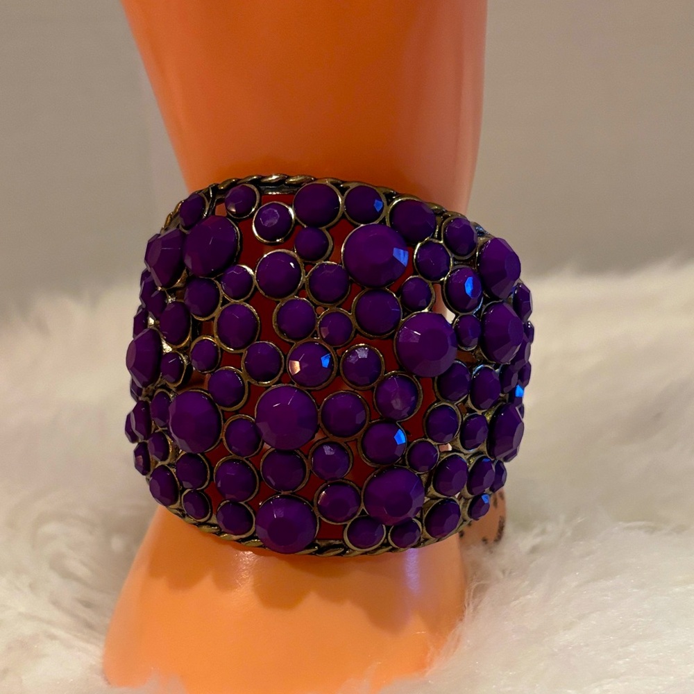 Purple Beaded Women's Bracelet
